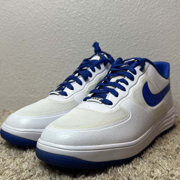 Nike Force 1 Low Lunar Fuse NRG White/Game Royal sz 13 - Picture 8 of 12